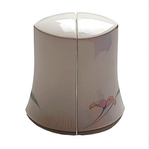 Nikko company japan porcelain salt and pepper shakers peachglow